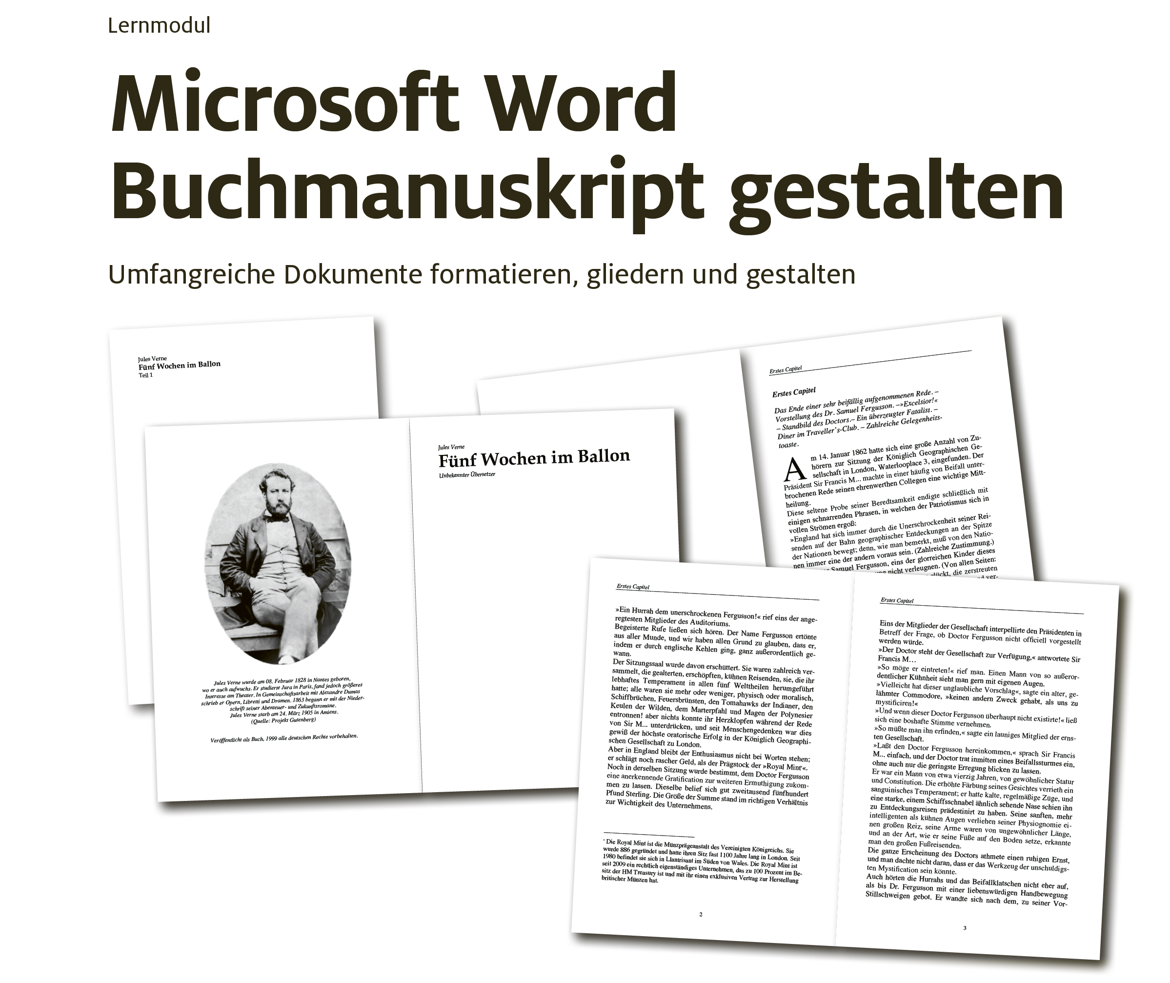 Buchmanuskript in Word